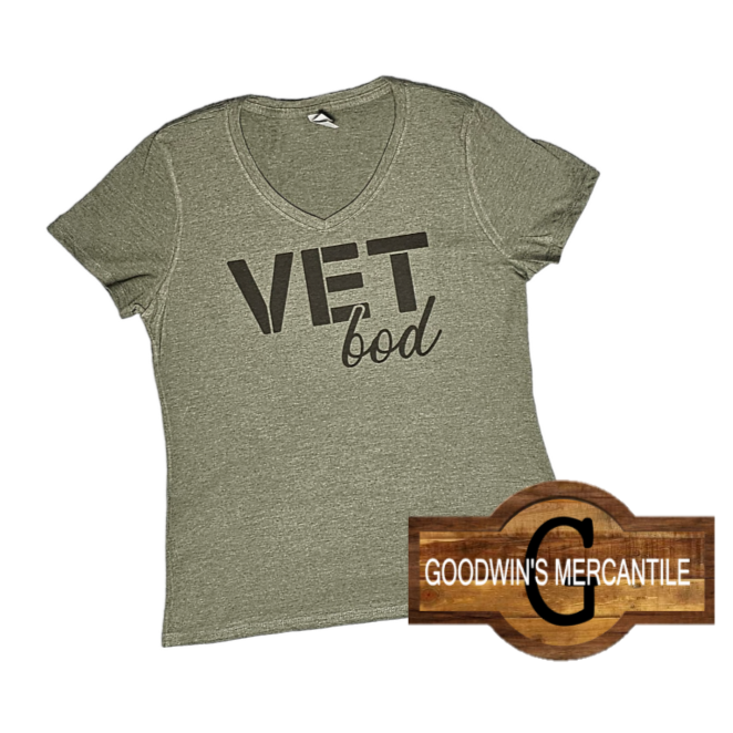 VET BOD WOMEN'S CUT V-NECK T-SHIRT