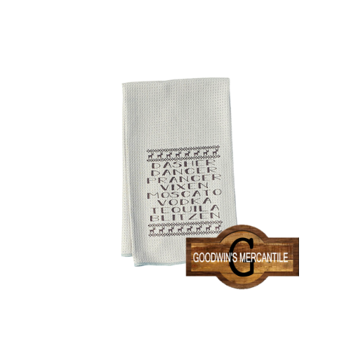 MOSCATO BLITZEN PRINTED TEA TOWEL