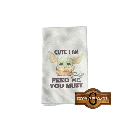 THE KID CUTE I AM TEA PRINTED TEA TOWEL
