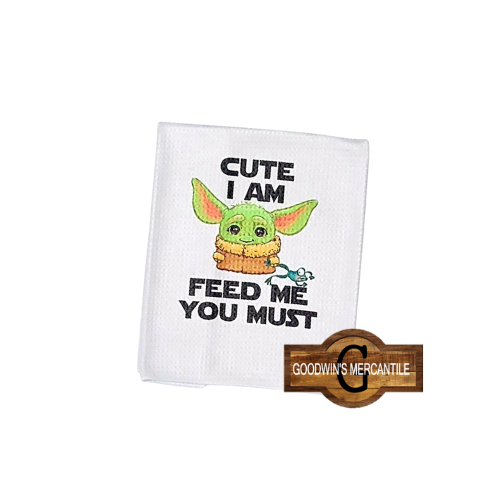 THE KID CUTE I AM TEA PRINTED TEA TOWEL