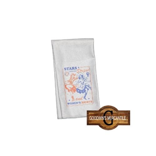 STARS STRIPES WOMENS RIGHTS PRINTED TEA TOWEL