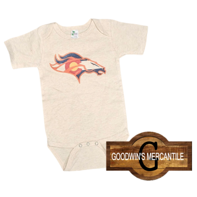 BRONCO COLORADO BLENDED FLAG PRINTED 2-SIDED BODYSUIT