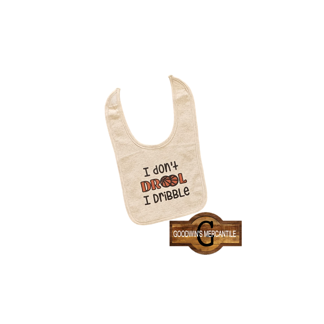 I DON'T DROOL I DRIBBLE BASKETBALL BIB