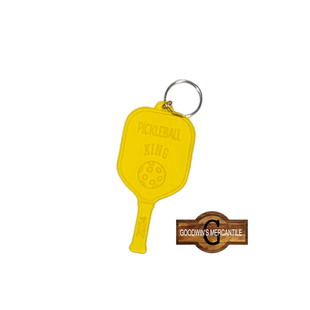 ACRYLIC PICKLEBALL TAG, CHARM, KEYCHAIN, OR ORNAMENT