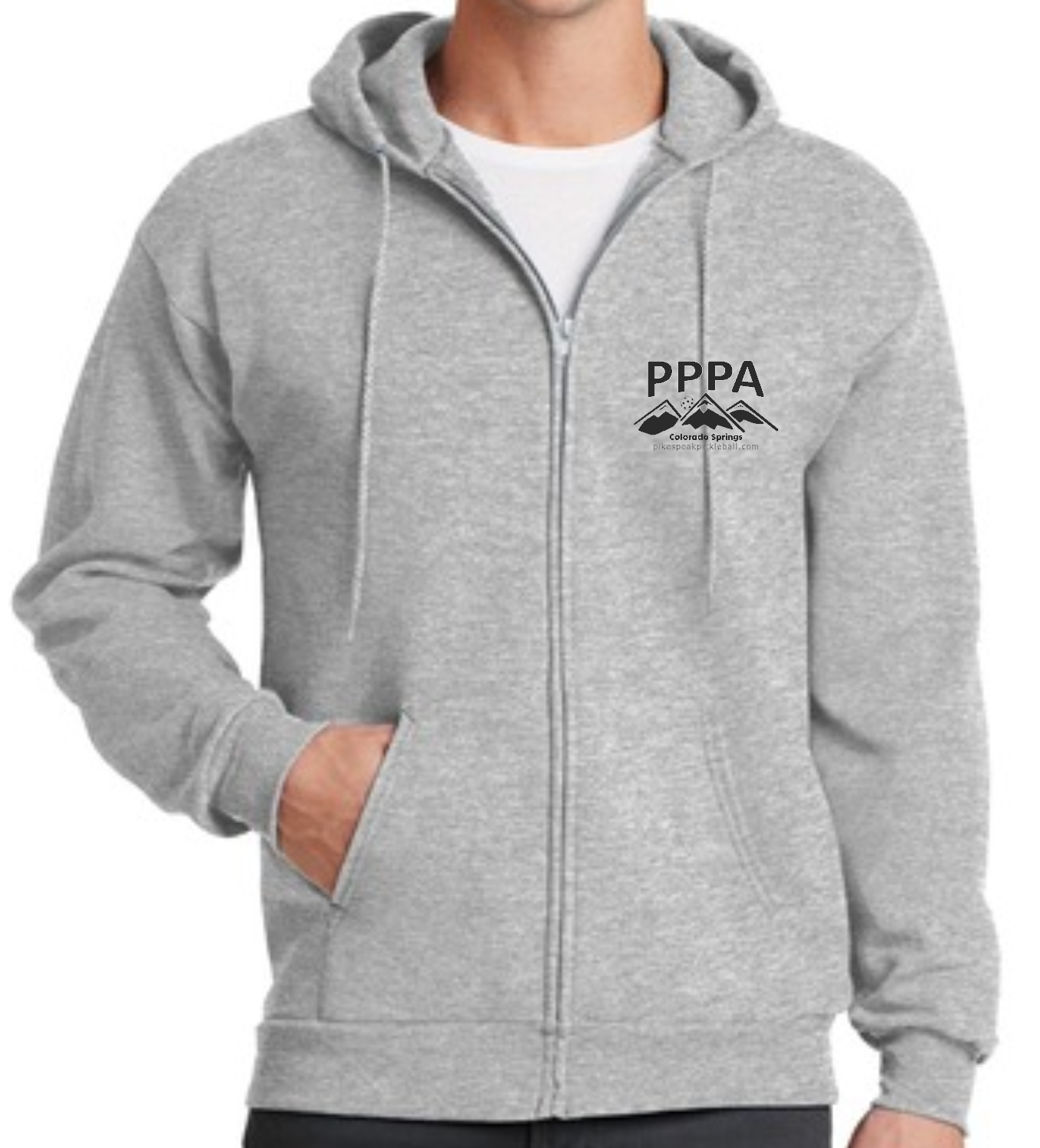 PPPA LOGO 1/4 ZIP PULL OVER, FULL ZIP SWEATSHIRT