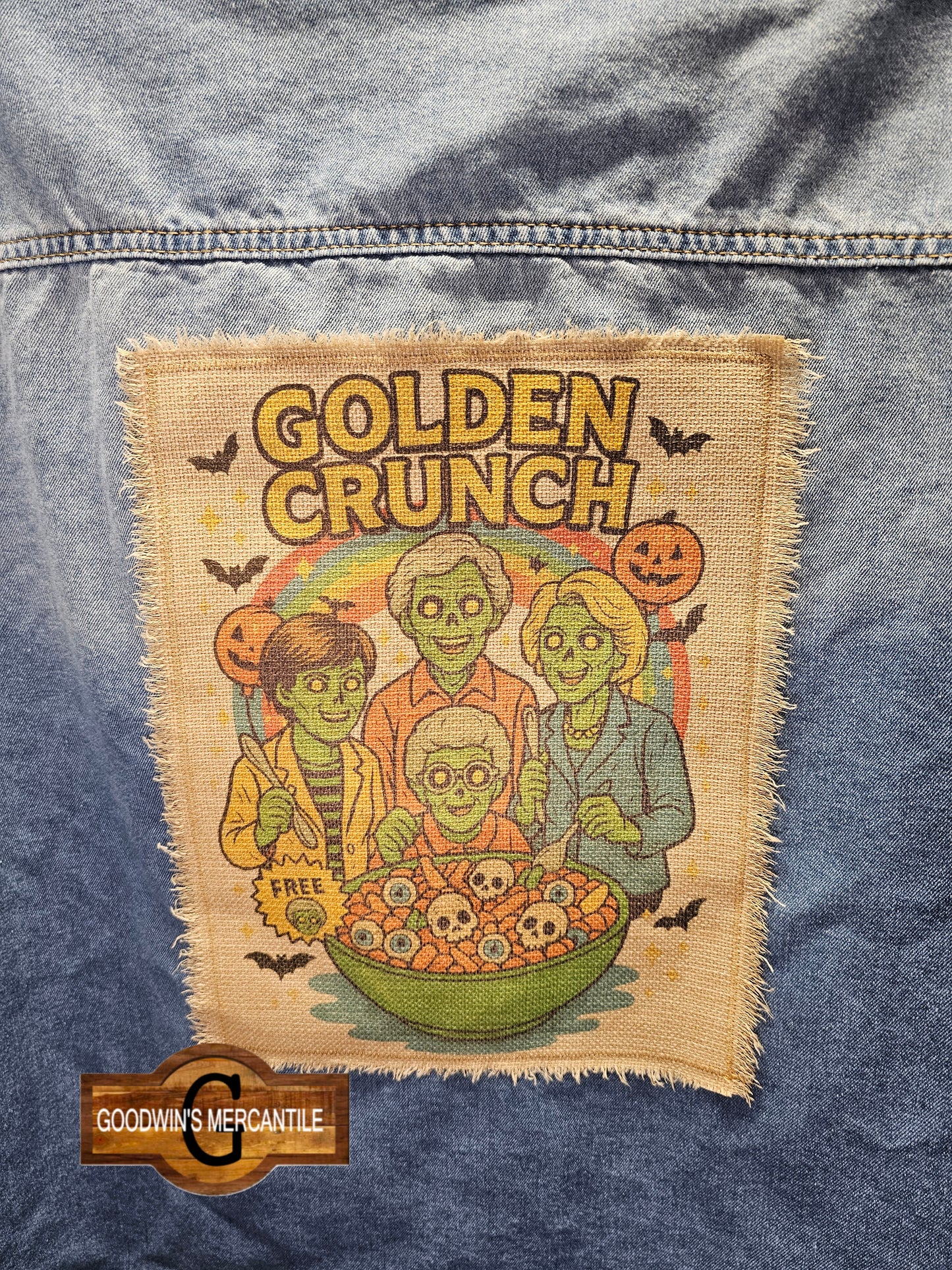 GOLDEN GIRLS CRUNCH ZOMBIE CEREAL SHACKET SIZE MEDIUM