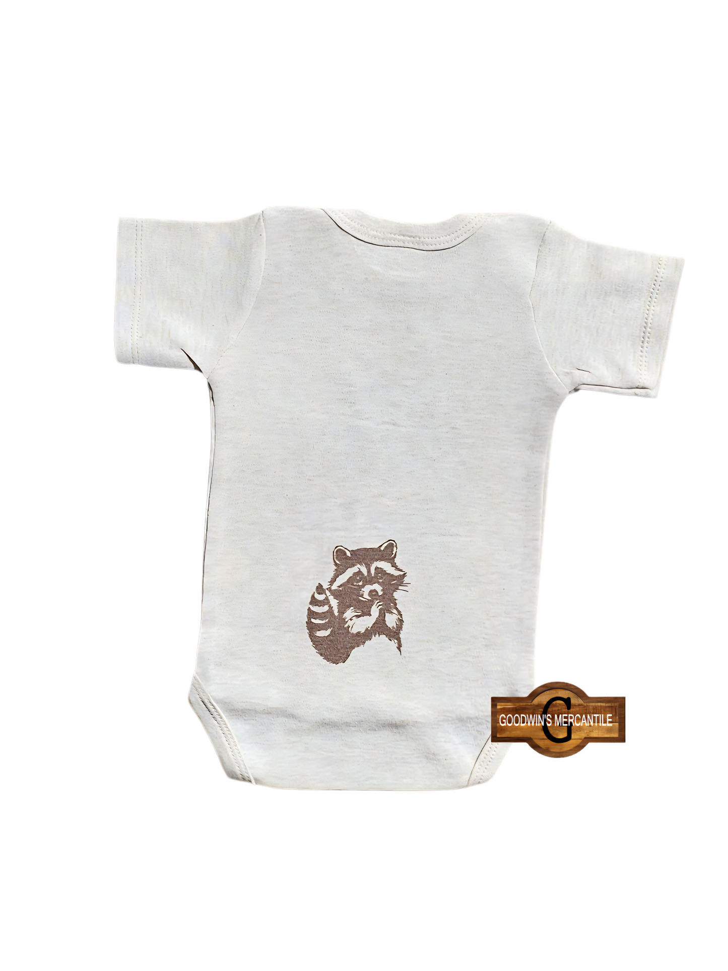 CUTE BUT FERAL RACCOON 2 SIDED PRINTED BODYSUIT