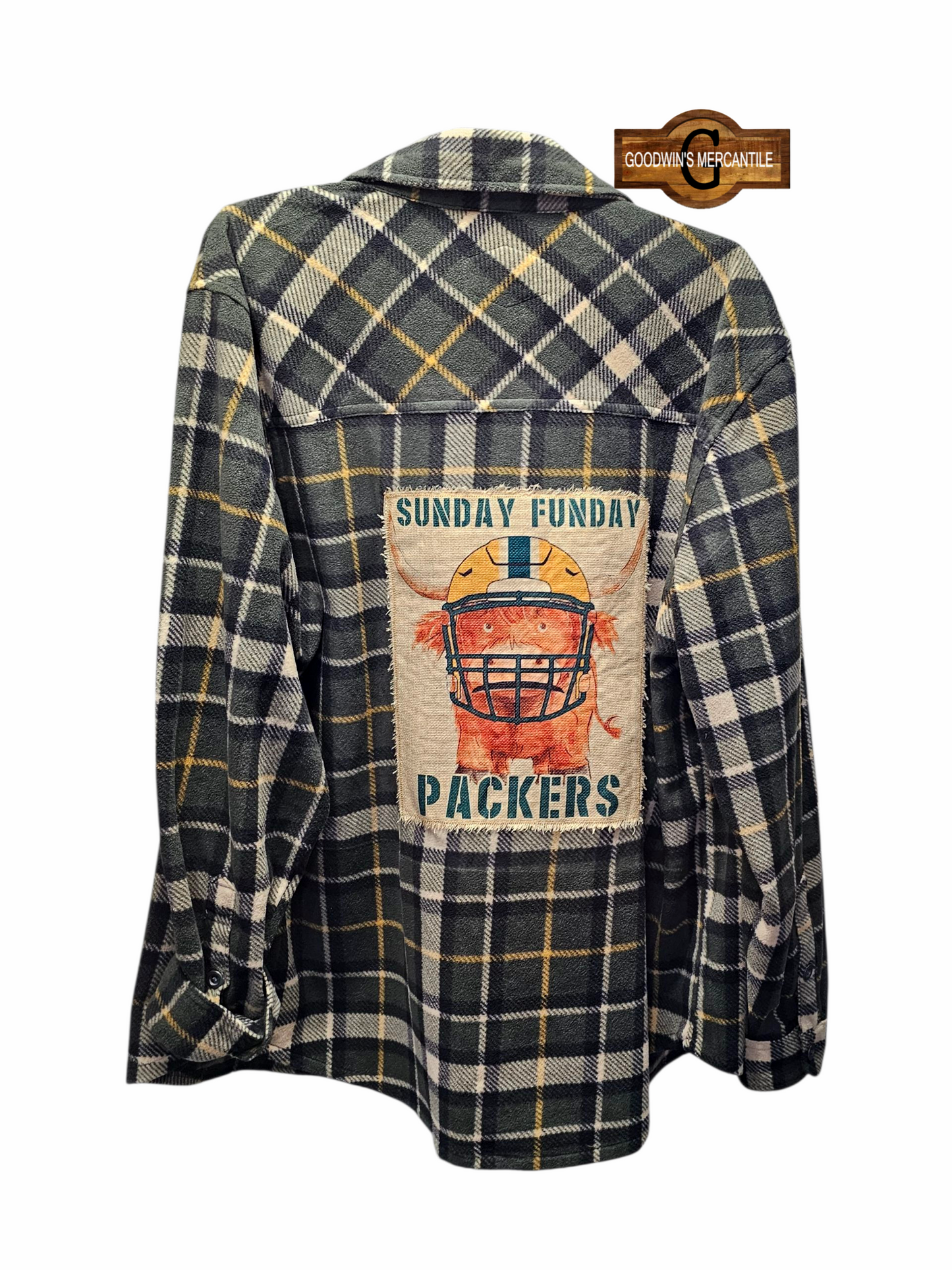 HIGHLAND COW PACKER SHACKET SIZE LARGE