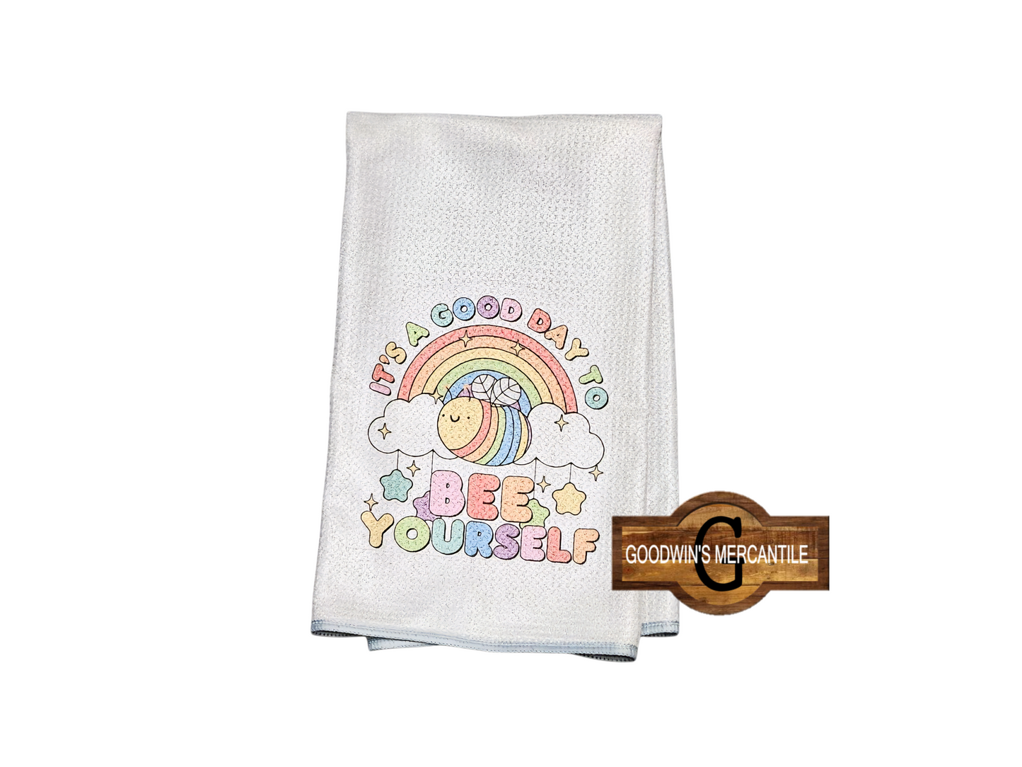 BEE YOURSELF PRINTED TEA TOWEL