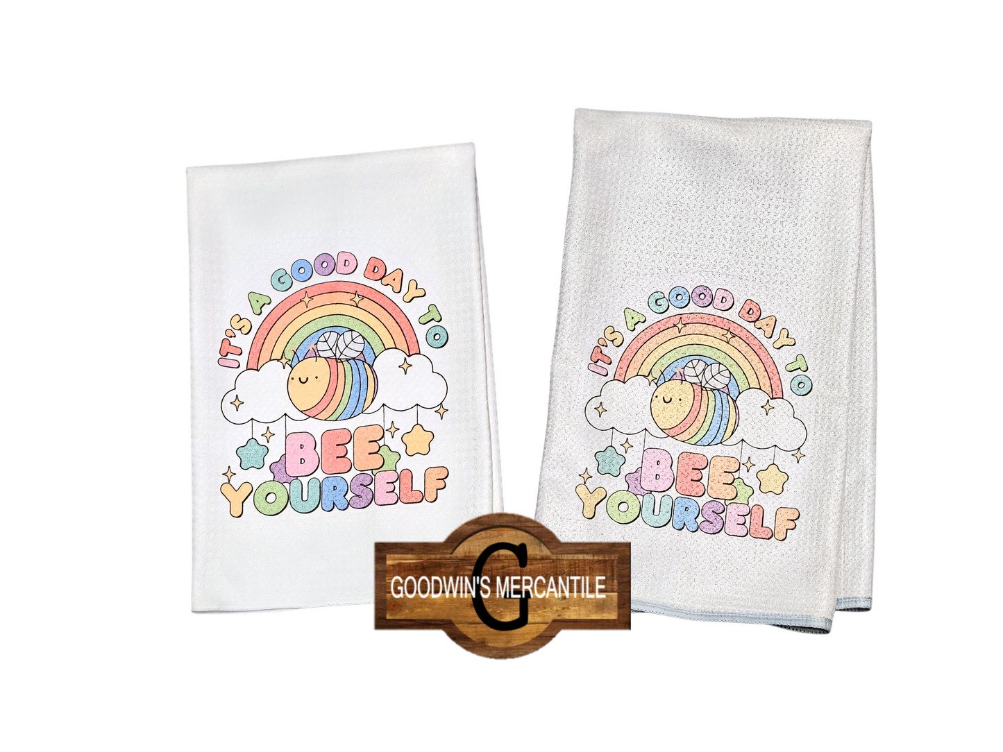 BEE YOURSELF PRINTED TEA TOWEL