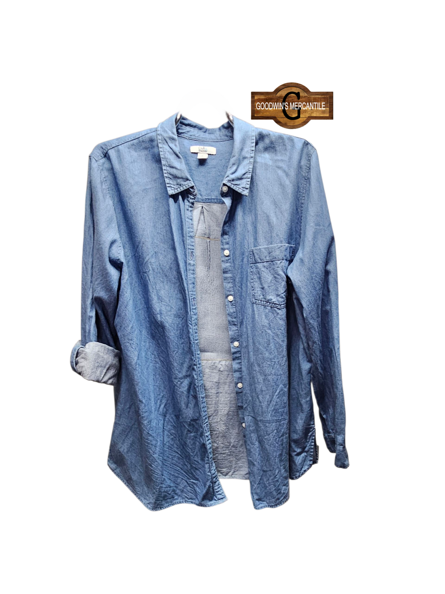 GIRLS WILL BE GIRLS LIGHTWEIGHT SHACKET-SIZE XLARGE-BOX CUT
