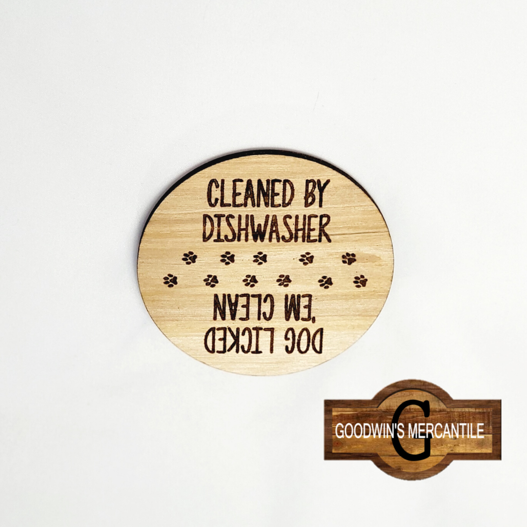 Dog Licked Clean Dishwasher Magnet