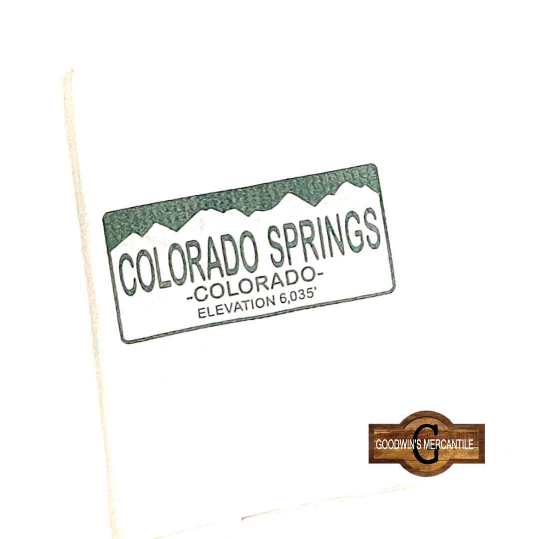 COLORADO NATIVE LICENSE PLATE PRINTED TEA TOWEL