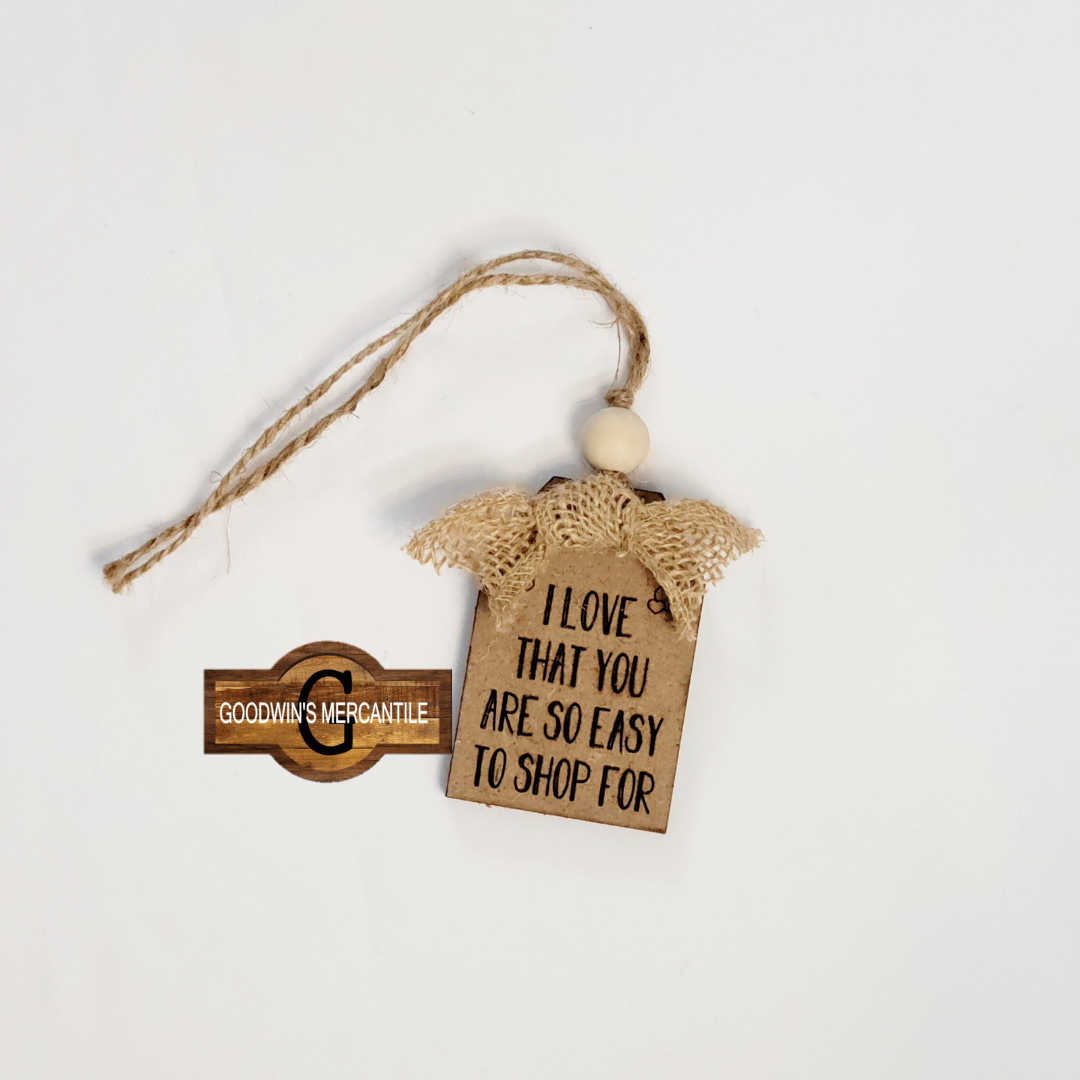 Bottle Tag I Love That You Are So Easy to Shop For