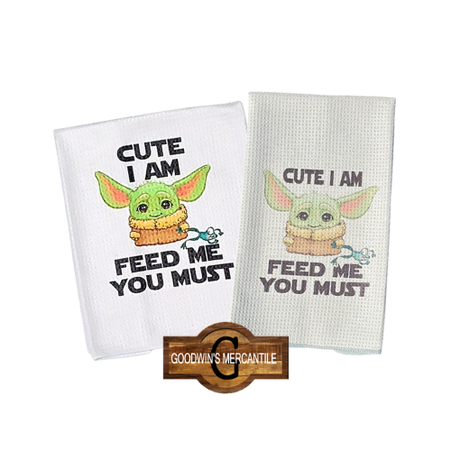 THE KID CUTE I AM TEA PRINTED TEA TOWEL