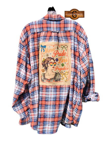 MORE PRIDE LESS PREJUDICE SHACKET-SIZE 2XLARGE