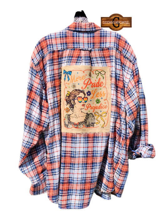 MORE PRIDE LESS PREJUDICE SHACKET-SIZE 2XLARGE