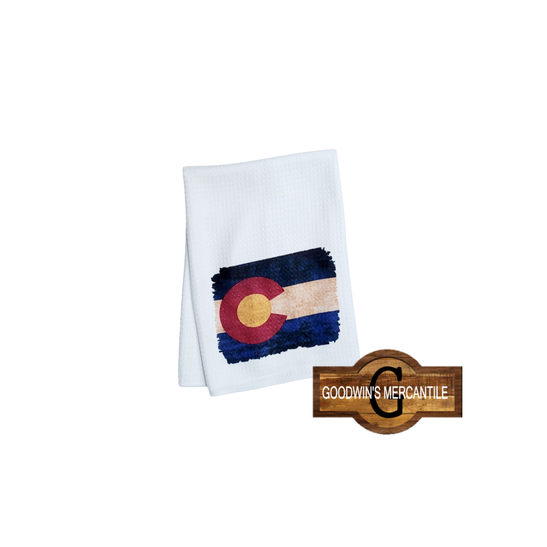 COLORADO FLAG TEA TOWEL