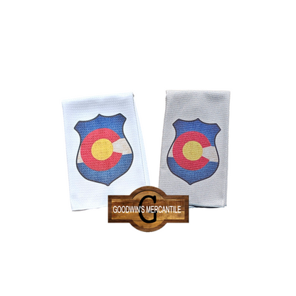 COLORADO POLICE PRINTED TEA TOWEL