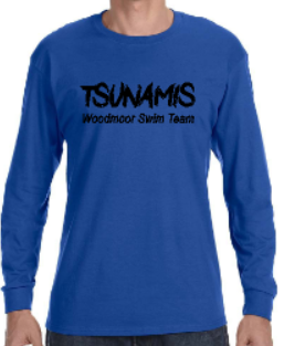 TSUNAMI LOGO LONG OR SHORT SLEEVE T-SHIRTS