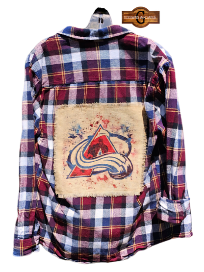 COLORADO AVALANCHE HOCKEY SHACKET SIZE MEDIUM
