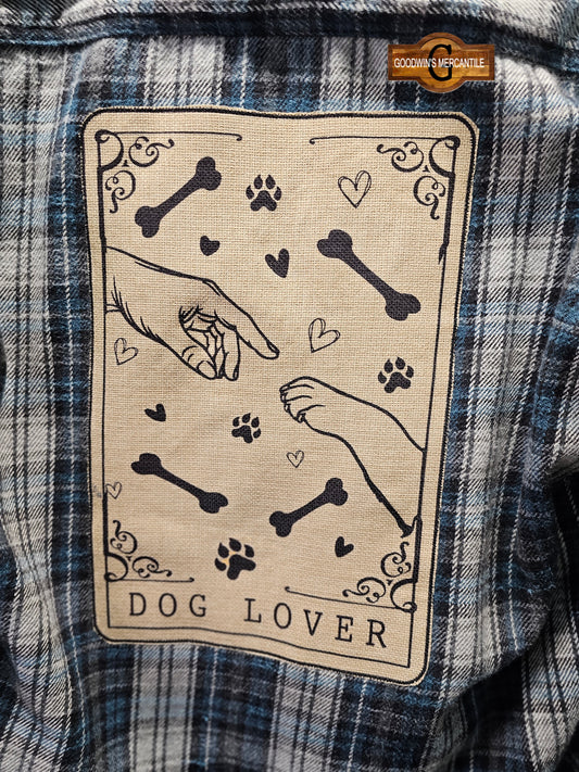 DOG LOVER TAROT CARD SHACKET SIZE LARGE
