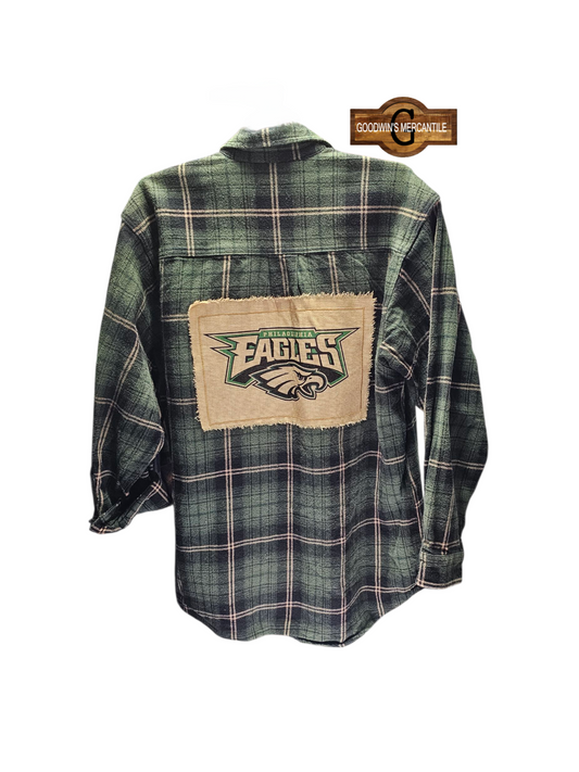 PHILADELPHIA EAGLES UPCYCLED SHACKET SIZE LARGE