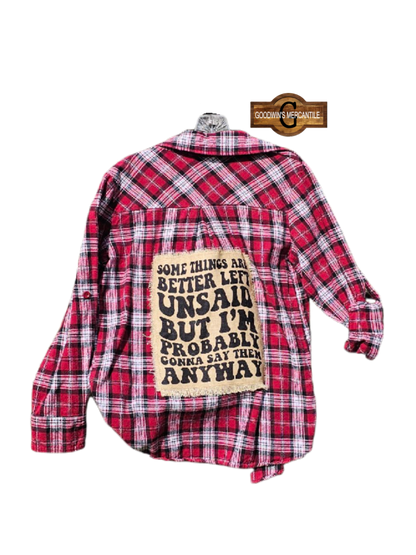 GONNA SAY IT ANYWAY SHACKET SIZE SMALL