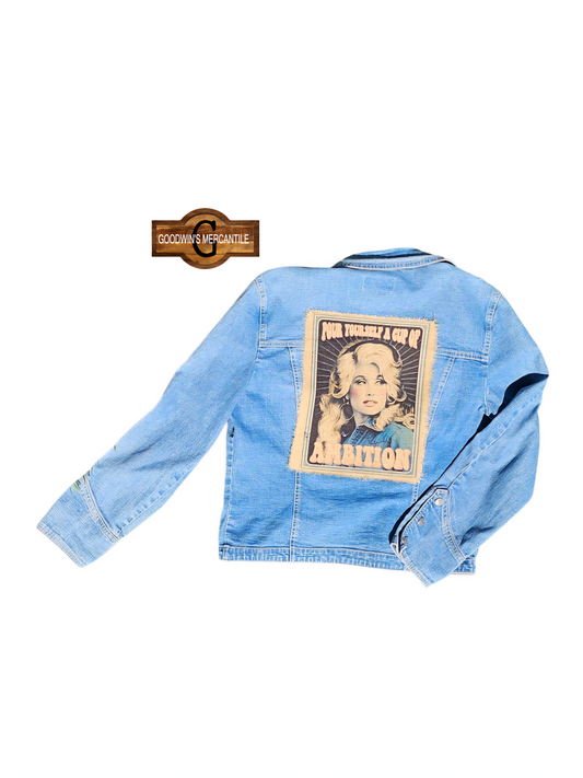 CUP OF AMBITION DOLLY DENIM JACKET-SIZE – Size M (Fitted Cut)