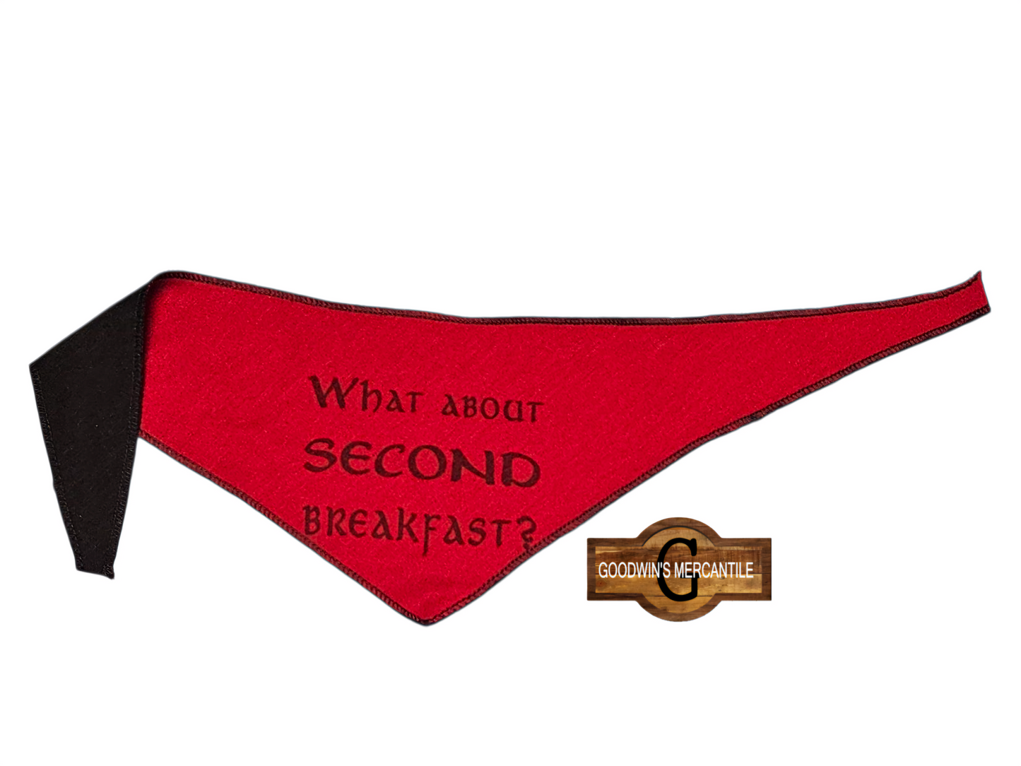 SECOND BREAKFAST DOG BANDANA-TIEABLE