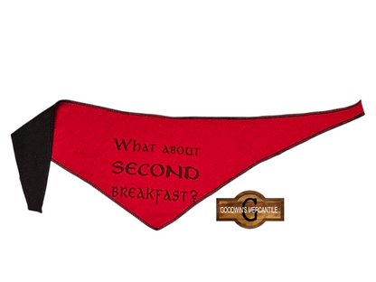 SECOND BREAKFAST DOG BANDANA-TIEABLE
