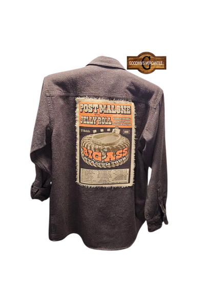 JELLY ROLL POST MALONE DENVER SHACKET-SIZE MEDIUM