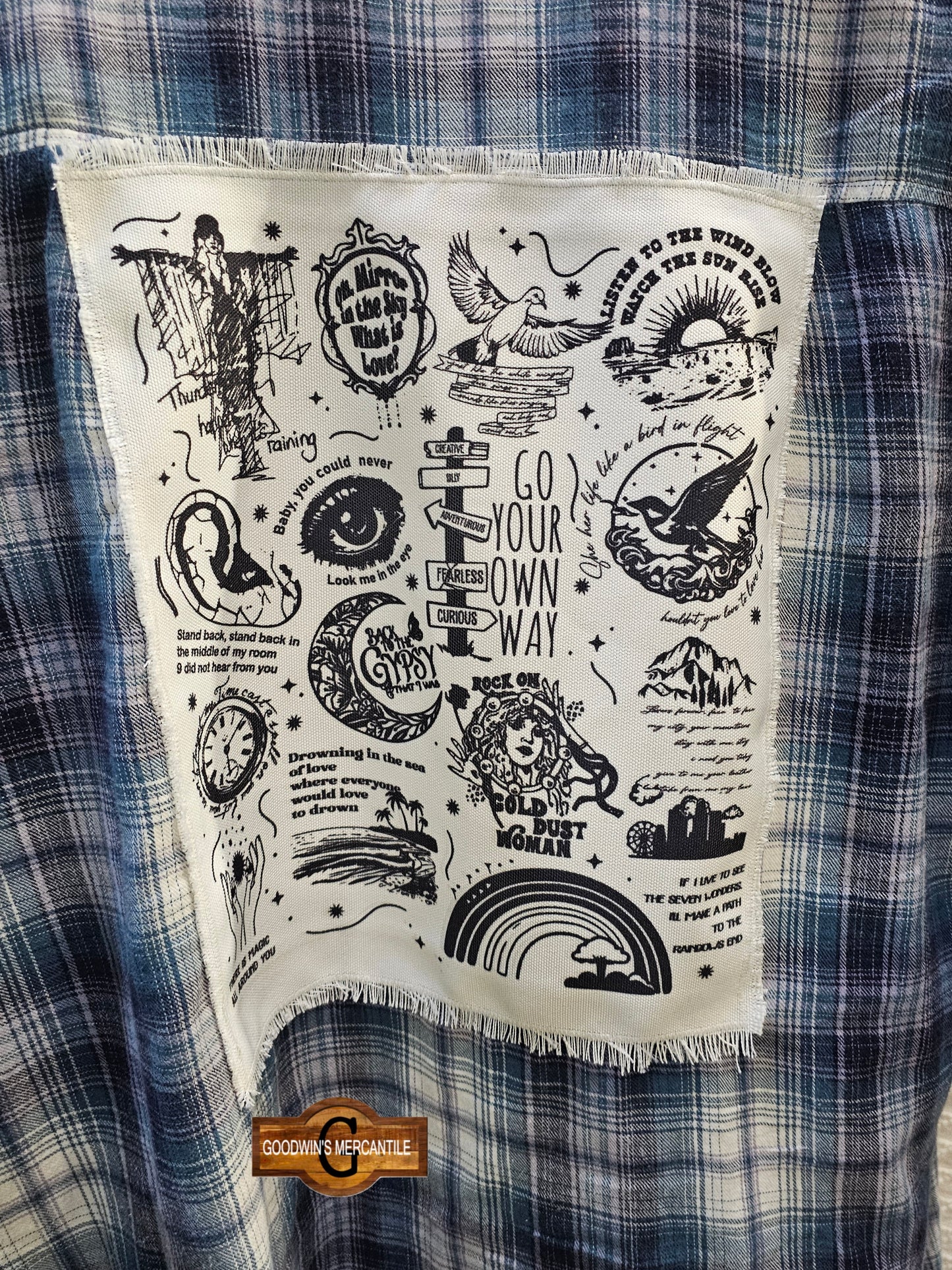 STEVIE NICKS SONG LYRICS SHACKET SIZE LARGE