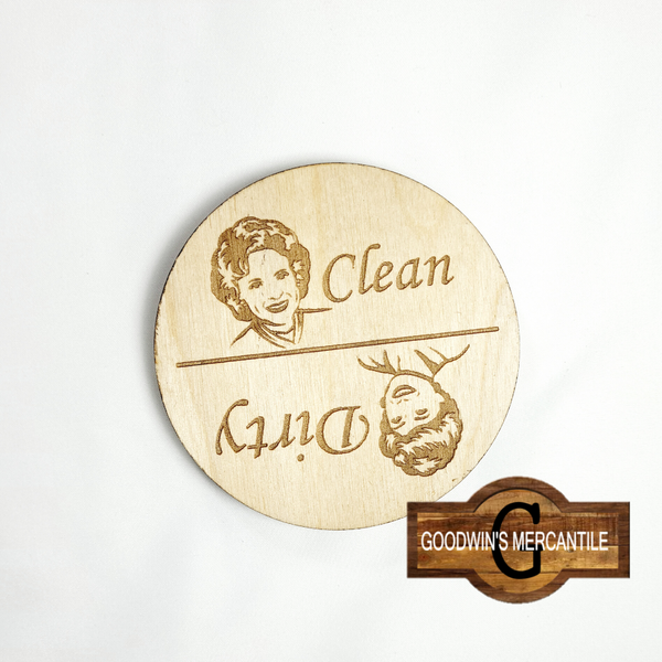 Blanche and Rose Dirty/Clean Dishwasher Magnet