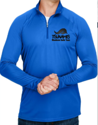 TSUNAMI 1/4 ZIP LOGO PULLOVER