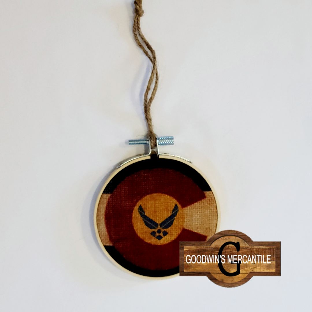 Colorado Air Force Flag Ornament
