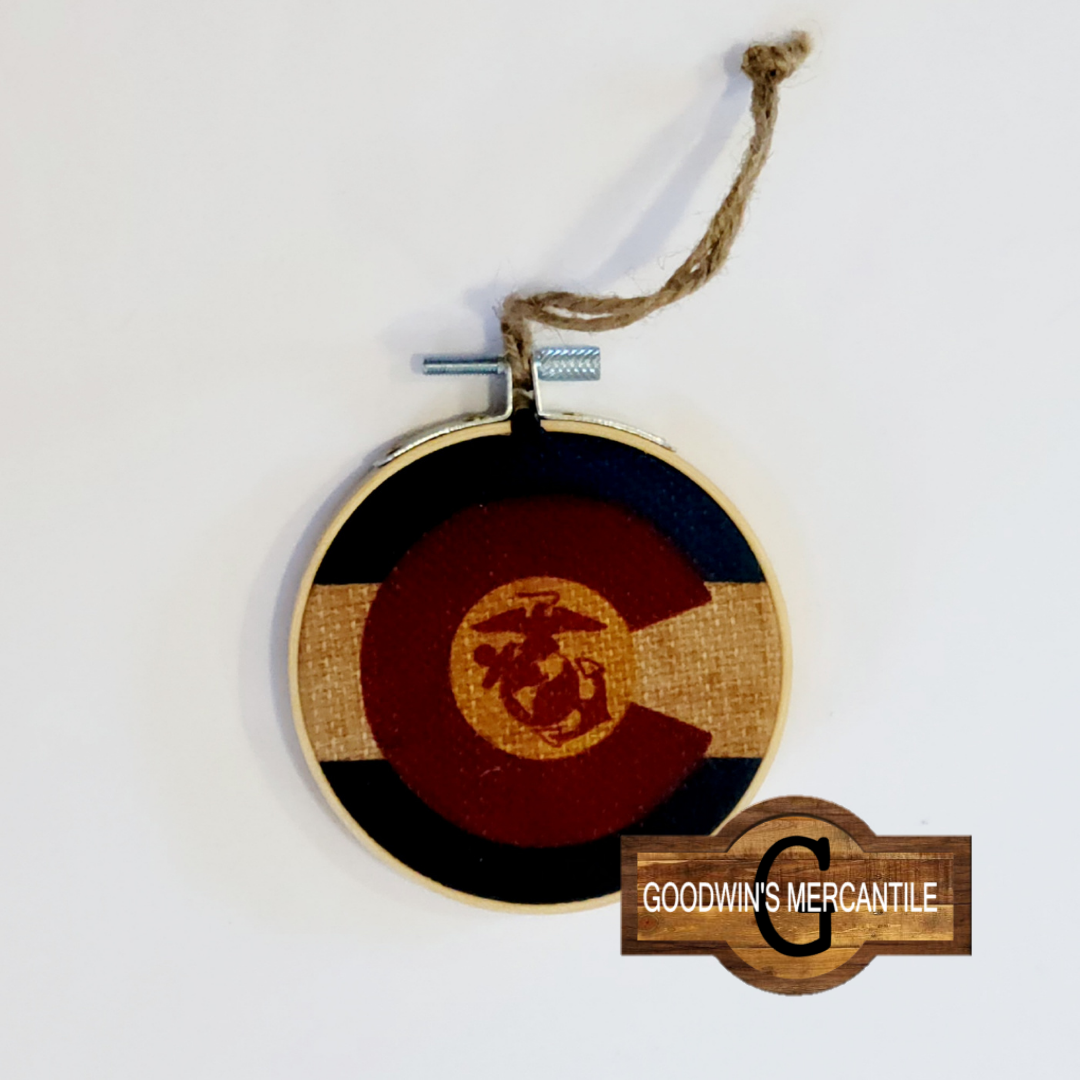 Colorado Marines Flag Ornament