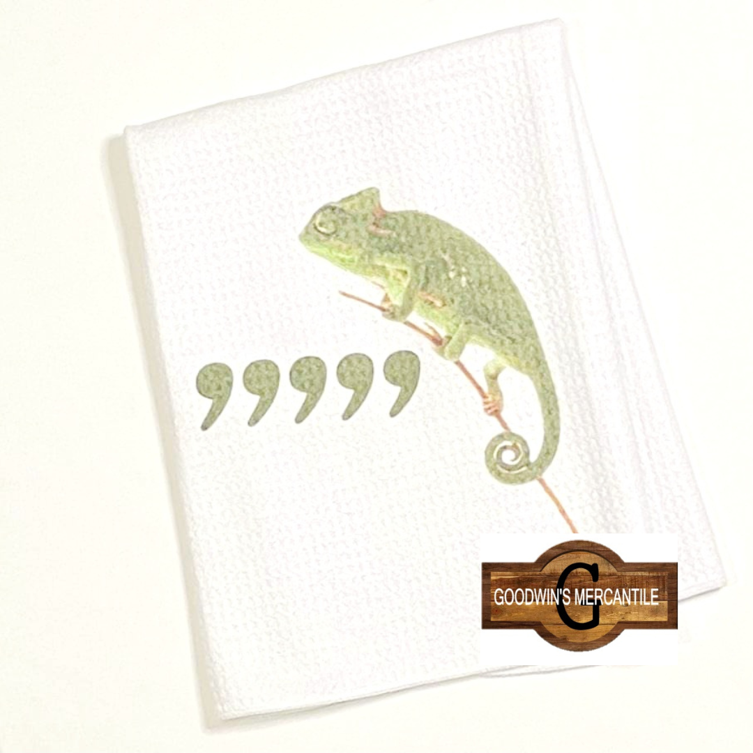 COMMA COMMA COMMA TEA TOWEL