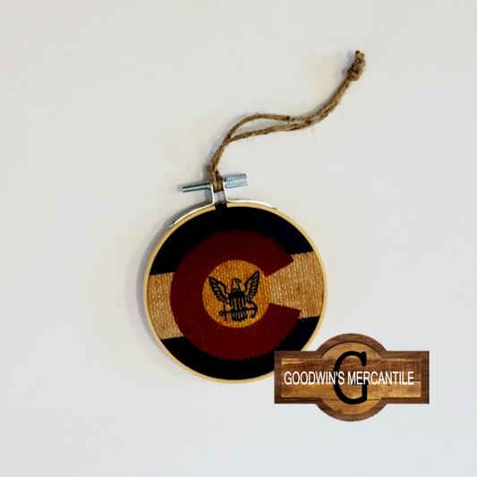 Colorado Navy Flag Ornament