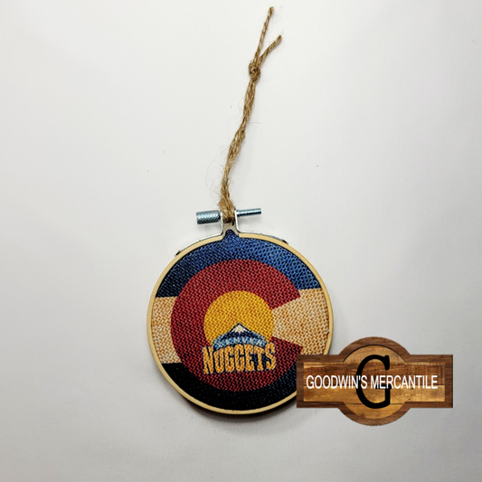 Colorado Nuggets Flag Ornament