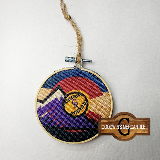 Colorado Rockies Flag Ornament