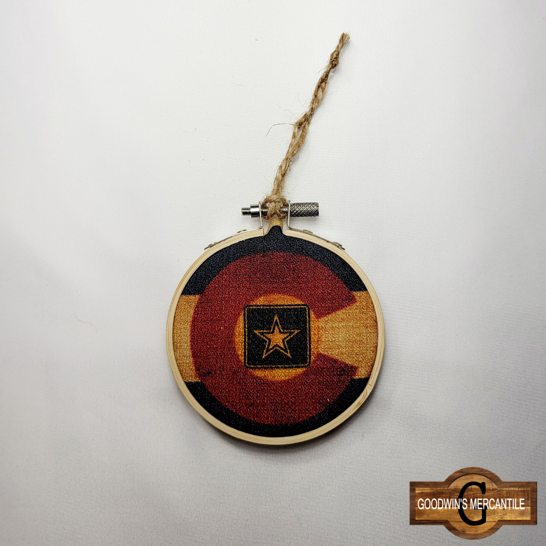 Colorado Army Flag Ornament