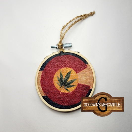 COLORADO MMJ FLAG ORNAMENT