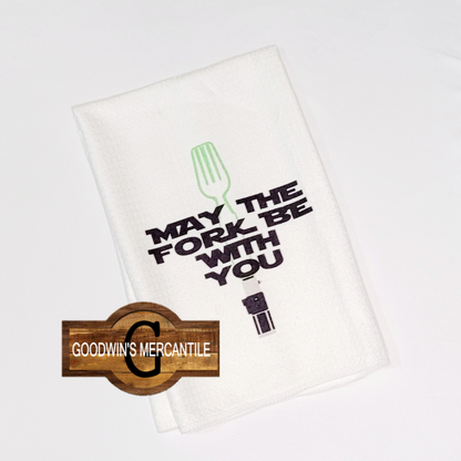 MAY THE FORK TEA TOWEL