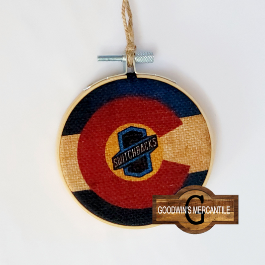 Colorado Switchbacks Flag Ornament